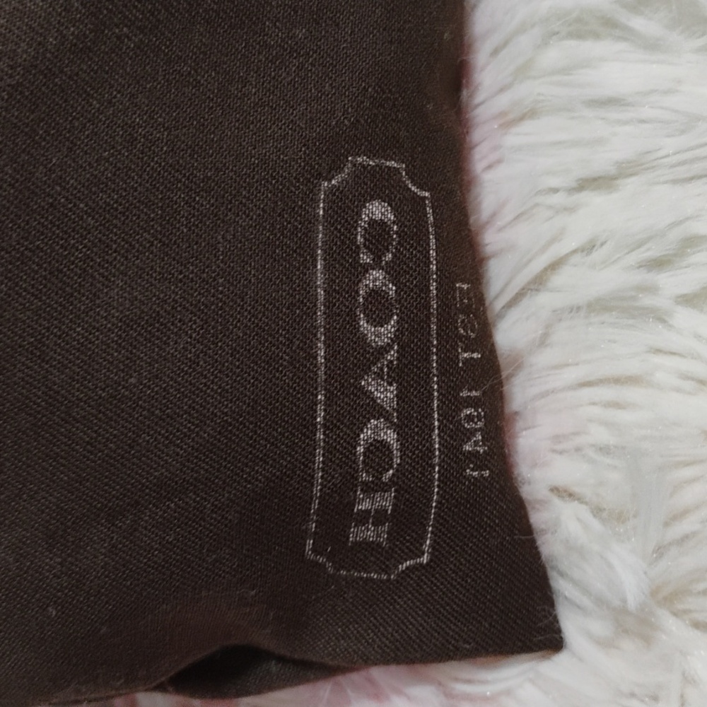 SALE! Auth Coach Signature C Ergo Denim White Leather Shoulder Bag W Dust Bag - Picture 15 of 15